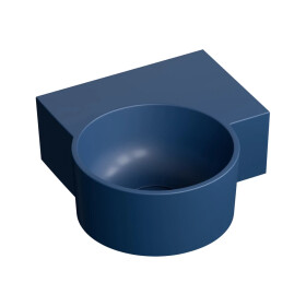 OMNIRES - OVO M+ umývadlo na dosku/závesné - pravé, 33 x 34 cm, midnight blue mat; OVO335UWPMB