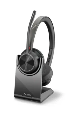 Poly Voyager 4320-M čierna / Bezdrôtová náhlavná súprava / mikrofón / dve slúchadlá / Bluetooth 5.1 / USB-C / MS Teams (77Z32AA)