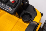 Mamido Mamido Detský elektrický bager CAR-26B žltý | 4x4 | RC 2.4Ghz | EKO koža | 12V10Ah