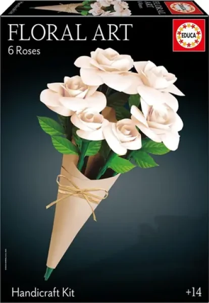 Educa 3D puzzle Floral Art Biele ruže