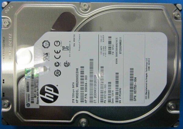 HP 2TB 3.5'' SATA III (6 Gb/s) (659570-001)