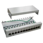 DATACOM Patch box STP 12 port / CAT5E DUAL GY / horný zárez / VL (NPADTC1010)