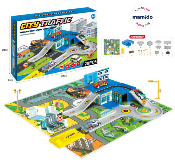 Mamido Mamido Garáž mesto s dráhou a podložkou MT1252