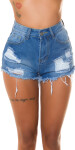 Sexy used look Jeans Hot Pants / Shorts denimblue S