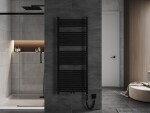 MEXEN/S - Mars radiátor + vykurovacia tyč 1500 x 600 mm, 900 W, čierna W110-1500-600-2900-70