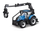Bburago FARMLAND Lesný traktor s 3 kladami - New Holland T7.315 HD