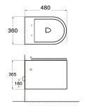 MEXEN/S - SOFIA WC misa rimless + sedátko, biela 30540400