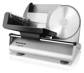 Taurus Cutmaster čierna / Kuchynský krájač / 150 W / nerezový nôž O19 cm / 1-15 mm (915511000)