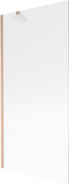 MEXEN/S - Next vaňová zástena FIX 90 x 150, prúžky, meď kartáčovaná 895-090-000-00-09-65