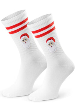 PÁNSKE VIANOČNÉ PONOŽKY 136 bílá 44-46
