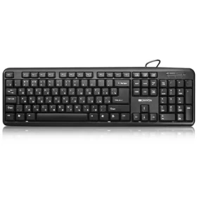 Canyon CNE-CKEY01-RU čierna / klasická USB klávesnica / umývateľná / RU layout (CNE-CKEY01-RU)