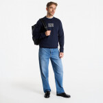 Mikina Calvin Klein Jeans Ls 350Terry Eu Clvin Box Logo Cn Dark Sapphire L