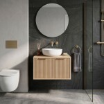 REA - Kúpeľňová skrinka pod umývadlo Core 60cm Beige REA-M0406