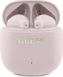 Guess Guess Bluetooth headphones GUTWSJ14ESGP TWS + docking station pink/pink Printed Classic Logo
