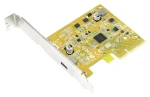 SUNIX USB2321C / PCIe karta / 1x USB Type-C / USB 3.2 Gen2x2 / PCIe 3.0 x4 / Low Profile (USB2321C)