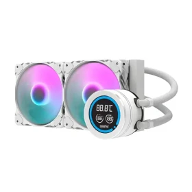 DarkFlash DN-D240 biela / AiO chladič CPU / 240 mm / LCD displej / 2× 120 mm ARGB / Intel + AMD (DN-D240 WHITE)