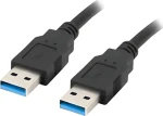 Lanberg USB-A 3.0 (M)-(M) 1,8 m čierna / Kábel USB / 5 Gbit/s (5901969427769)