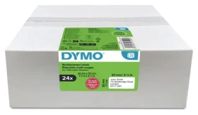 Dymo papierové štítky 57x32 mm biele / Etikety / pre spiatočnú adresu / 24 x 1000 ks (2223590)
