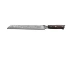 Kohersen Elegance Ebony Wood 72216 / Nôž na chlieb / 22,9 cm / damašková oceľ / rukoväť ebenové drevo (72216)