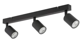 TK Lighting TOP čierna / Stropné bodové svietidlo / 3x GU10 / max. 10W / bez zdroja (6176)