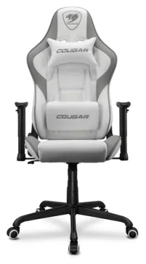COUGAR Armor Elite biela / Herná stolička / nastaviteľná / syntetická koža / pojazd. kolieska / nosnosť 120 kg (CGR-ELI-WHB)