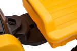 Mamido Detský elektrický traktor s radlicou a prívesom žltý