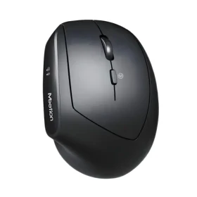 Meetion R390 čierna / Ergonomická vertikálna bezdrôtová myš / 2400 DPI / 2.4GHz / 6 tlačidiel (R390)