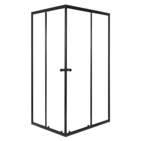 KERRA - Sprchovací kút Olga čierna SQ 100x90 (bez vaničky) 5907548125910