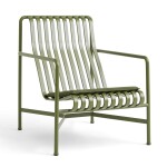 HAY Vonkajší sedák Palissade Olive 52,5 × 48 cm