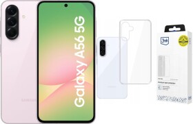 Samsung Galaxy A56 5G 8/256GB Różowy (SM-A566BLICEUE) + Etui Clear Case