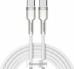 Baseus CATJK-D02 Kábel USB-C (M) - USB-C (M) 2 m biela / 100W (CATJK-D02)