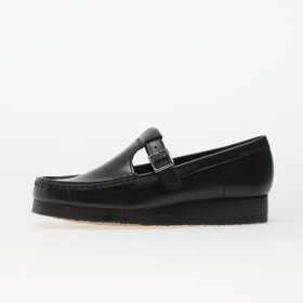 Tenisky Clarks Originals Wallabee T Bar Blk HiShine Lea EUR 38