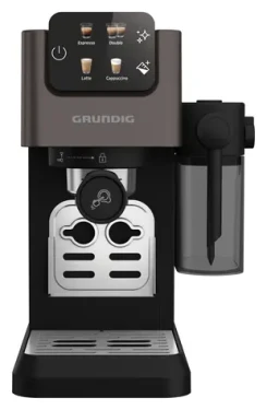 Grundig KSM 6430 antracit / Pákový kávovar / dotykové ovládanie / 1350 W (GMS8085)