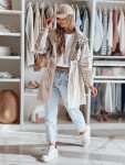 Dámska prechodná bunda FERIPARKA béžová FashionStreet TY4874 M