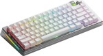 Glorious GMMK 3 Pro Wireless 75 % Custom Gaming-Tastatur - Pre-Built, ANSI (US), Fox Switches, silber