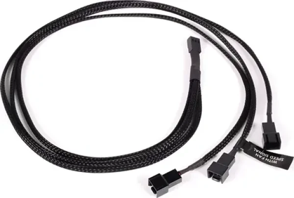 Alphacool Y-Splitter 3-pin na 3x 3-pin 60cm / Kábel / 3-pin rozbočovač / 60 cm (18692)