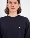 Carhartt WIP L/S Chase T-Shirt Dark Navy/Gold L