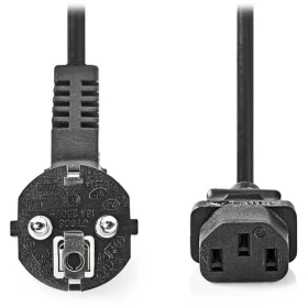 Nedis napájací kábel IEC-320-C13 - Schuko uhlová zástrčka čierna / Napájací kábel / 230V / 10A / 3 m (CEGL10000BK30)