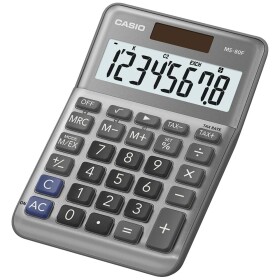 Casio MS-80F stolná kalkulačka sivá Displej (počet miest): 8 na batérie, solárny pohon (š x v x h) 101 x 148.5 x 27.6 mm; MS-80F