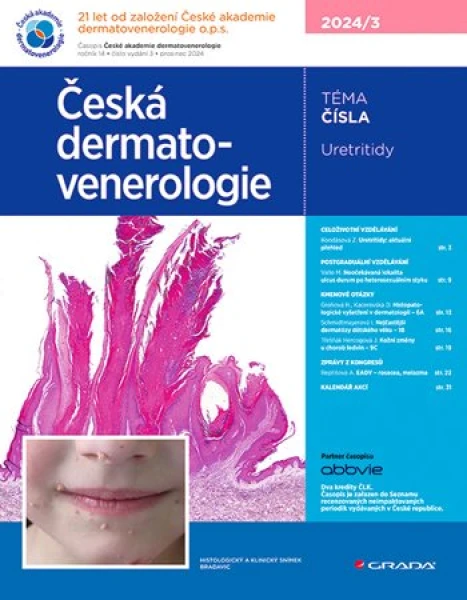 Česká dermatovenerologie 2024/3, Hercogová Třešňák Jana