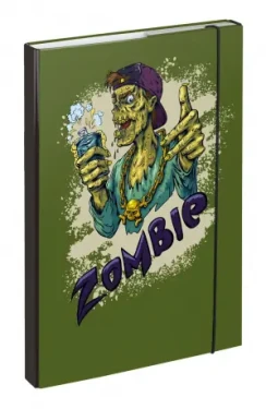 BAAGL Dosky na školské zošity A4 Zombie / 23x32x3 cm (A-7299)