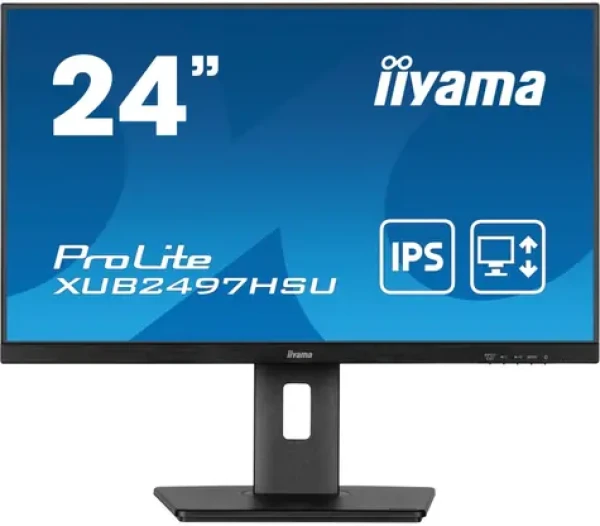 24" IIYAMA ProLite XUB2497HSU-B2 čierna / IPS / 1920x1080 / 16:9 / 1ms / 1300:1 / 300cd / HDMI / DP (XUB2497HSU-B2)