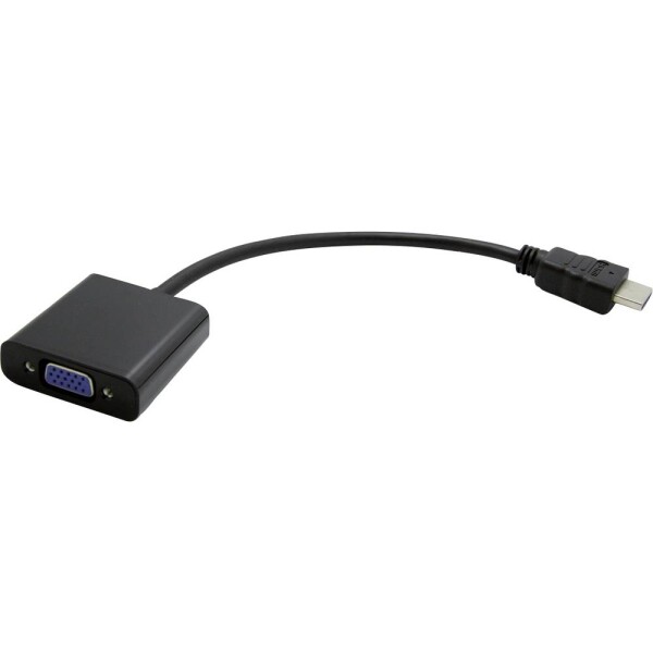 Value HDMI / VGA káblový adaptér Zástrčka HDMI-A, VGA pólové zásuvka 0.15 m čierna 12.99.3114 HDMI kábel; 12.99.3114