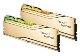 G.Skill Trident Z5 Royal Neo 32GB (2x16GB) 6400Mhz zlatá / CL30-39-39-102 / DIMM / Non-ECC / EXPO (F5-6400J3039G16GX2-TR5NG)