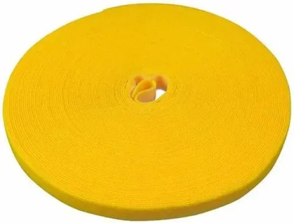 Label the cable PRE Roll Dual žltá / Sťahovacia páska so suchým zipsom / Rolka 25 m / Obojstranná (PRO 1240)