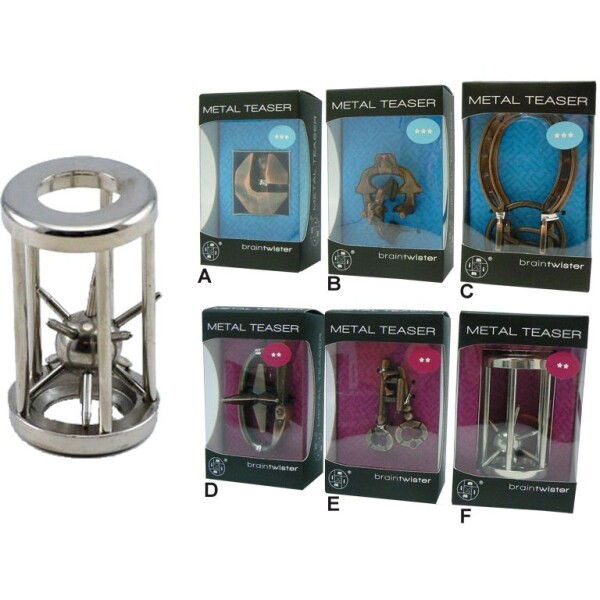 Sparkys Hlavolam - kovové 6 druhov