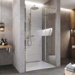 Mereo Sprchové dvere, Novea, pántové, 90x200 cm, chróm ALU, sklo Číre, pravé prevedenie CK10211ZP