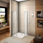 H K - Štvorcový sprchovací kút MELODY F5 R909, 90x90 cm s jednokrídlovými dverami, rohový vstup vrátane sprchovej vaničky z liateho mramoru SE-MELODYF5R909/THOR-90SQ