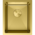 MEXEN - Trixo oceľový drez 1-bowl 370 x 440 mm, zlatá 6412371000-55