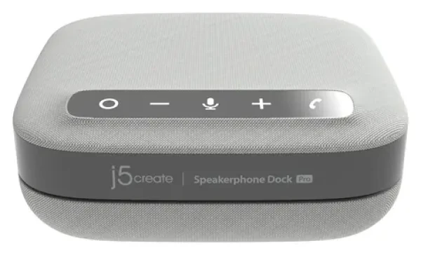 J5create USB-C Dual 4K Speakerphone Pro Dock / Dokovacia stanica / 2x HDMI 4K / RJ-45 / reproduktor a mikrofón (JCDS337-N)